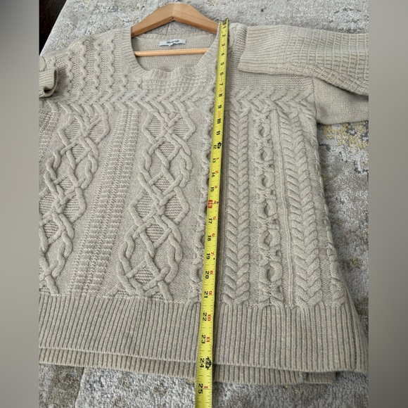 Madewell Cable Knit 100% Wool Sweater - Picture 12 of 13
